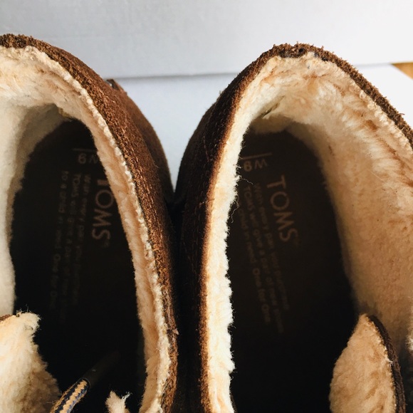 Toms Wedge boot Women’s Size 9 Brown Lined - Picture 7 of 12